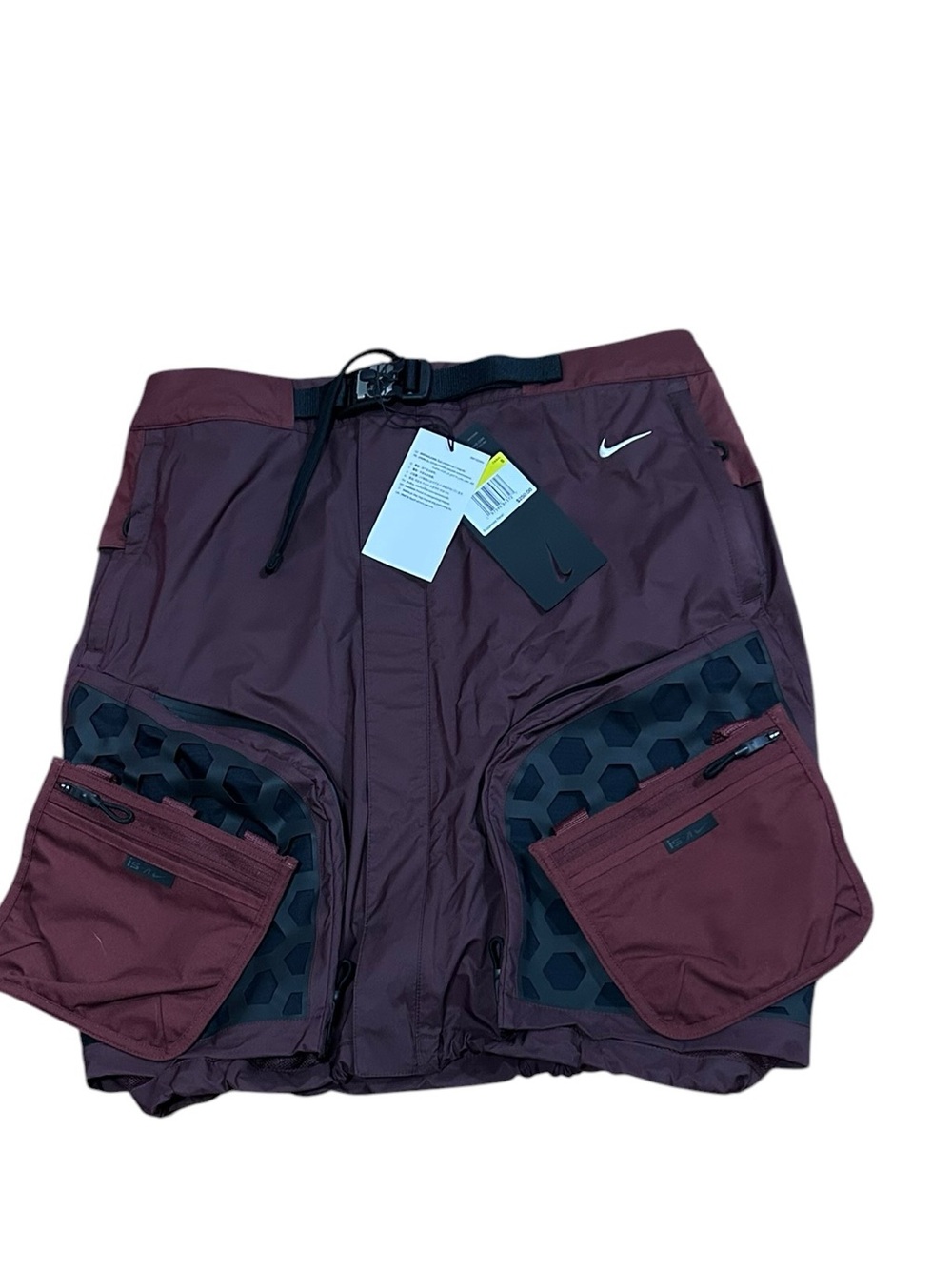 NWT Nike Ispa Skirt S Burgundy - Picture 4 of 8